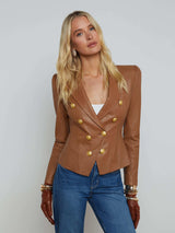Bethany Leather Blazer
