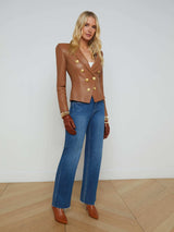 Bethany Leather Blazer