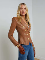 Bethany Leather Blazer
