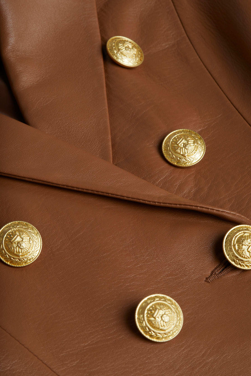 Bethany Leather Blazer