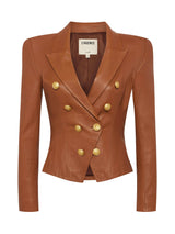 Bethany Leather Blazer