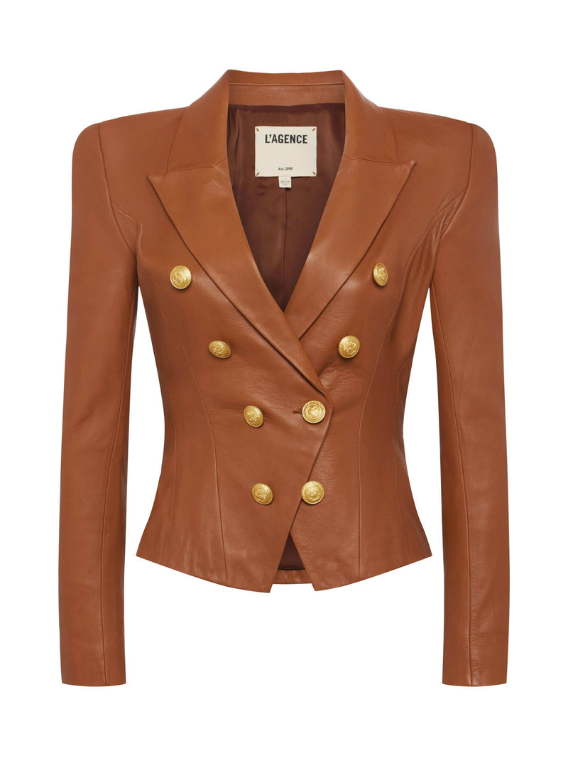Bethany Leather Blazer