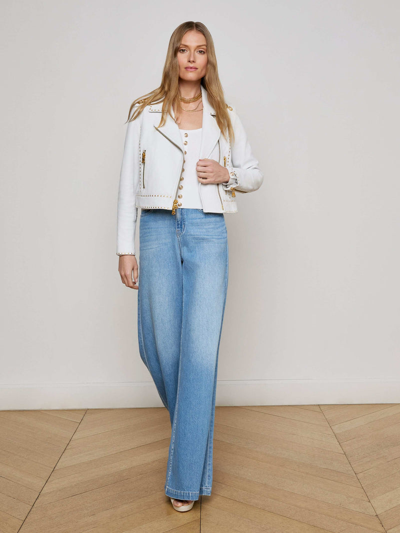 Aelin Studded Leather Jacket